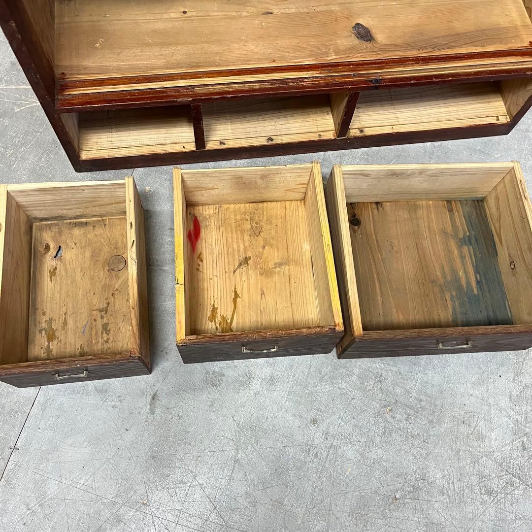 アンティーク 飾り棚 和箪笥 オープンラック 無垢材 昭和レトロ z401