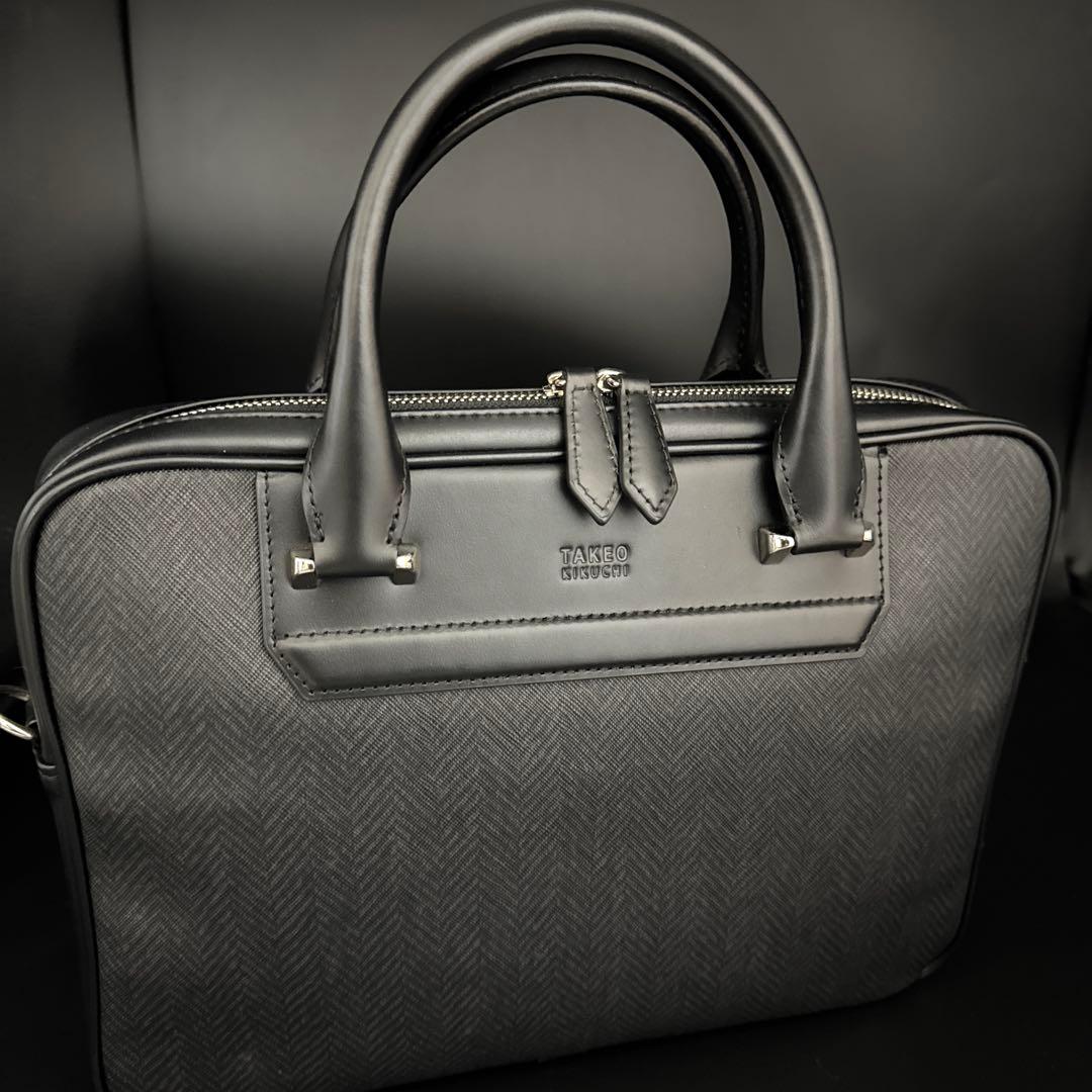 タケオキクチ ブリーフケース A4 2WAY メンズビジネスバッグ