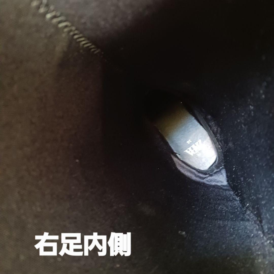 未使用　ザラ ニーハイゲートルロングブーツ 2024年モデル　23.5㎝　黒