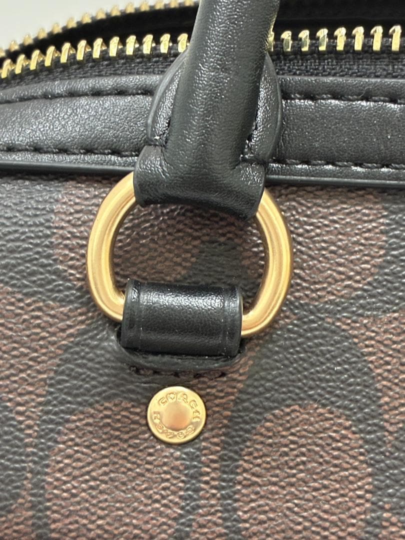 25O12-037 コーチ 2wayバッグ ブラウン F83607 ブランド