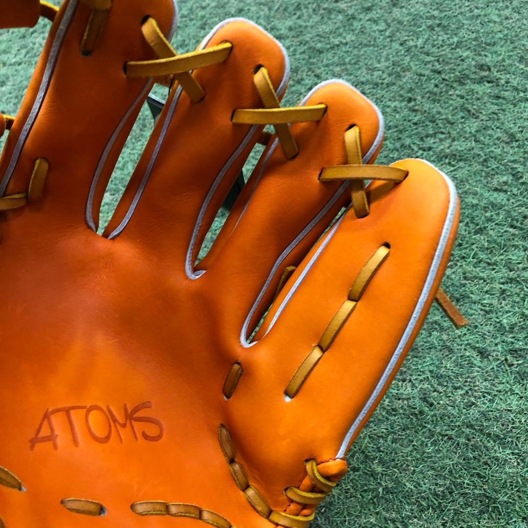 限定AGL-401C アトムズ　メーカー型付け済グラブ オレンジ
