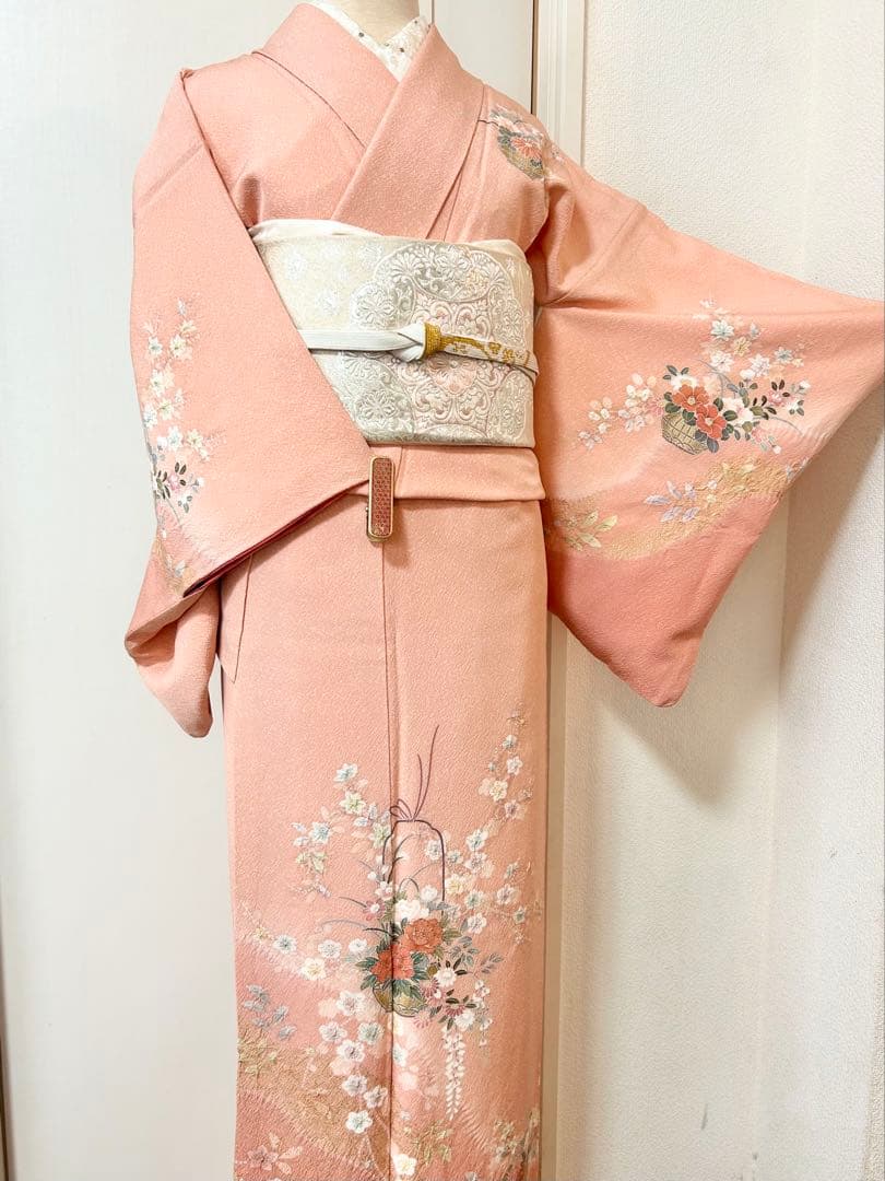 美品　絞り　正絹訪問着　フルセット4点　入学式　七五三　お宮参り　結婚式