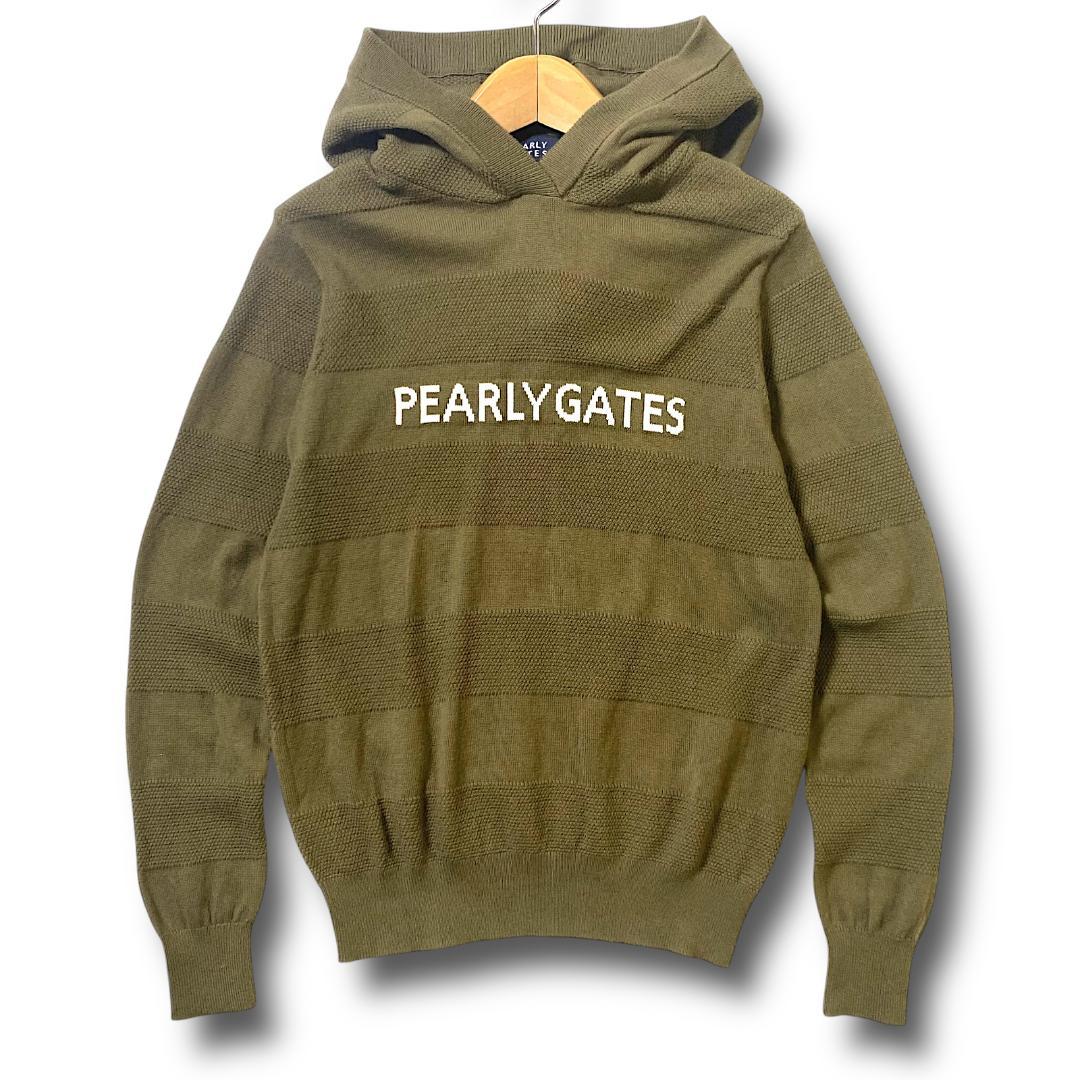 4 定価5.1万 パーリーゲイツ 3WAY ニット プルオーバー セーター 迷彩