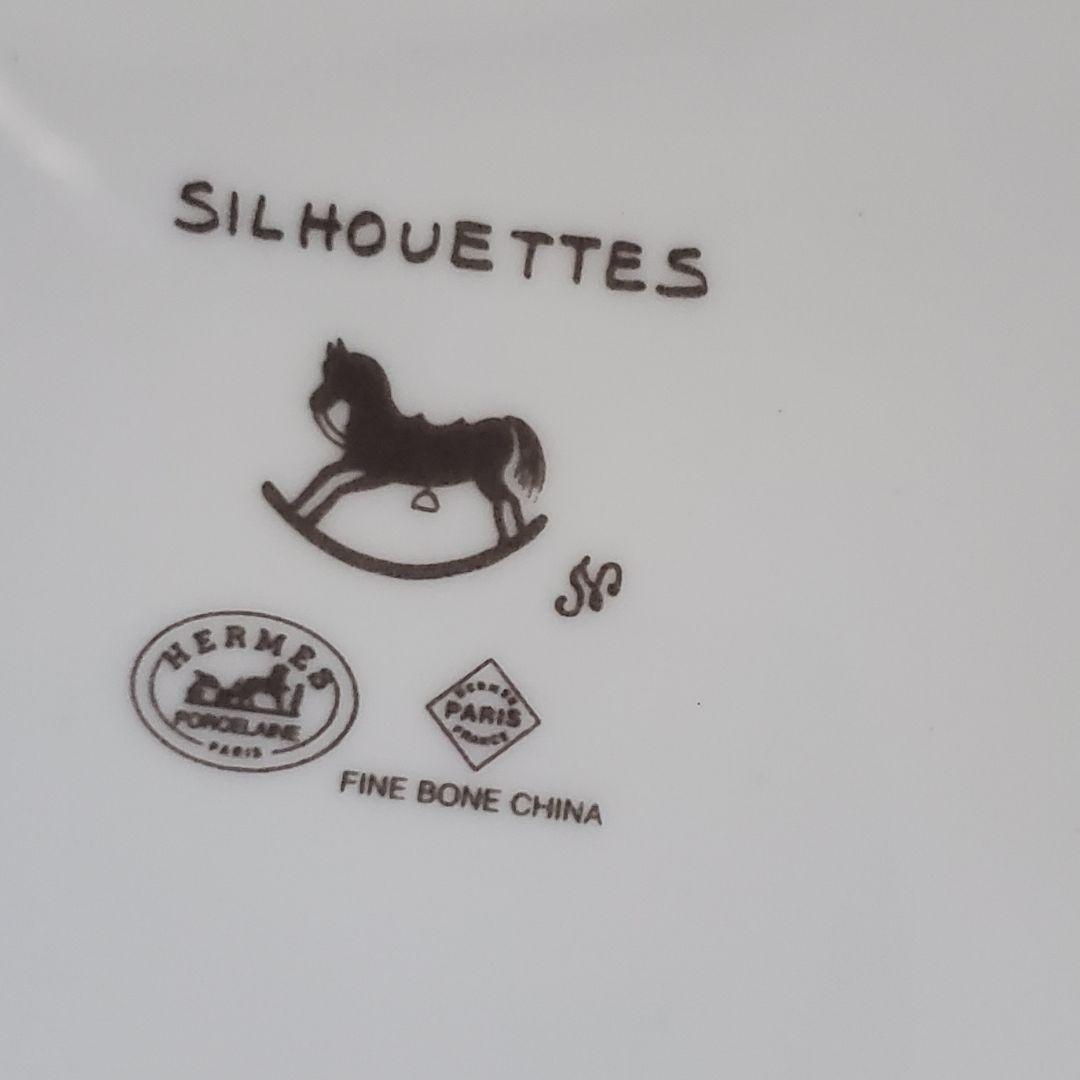 極美品 HERMES エルメス シルエット デザートプレート 20cm 箱付