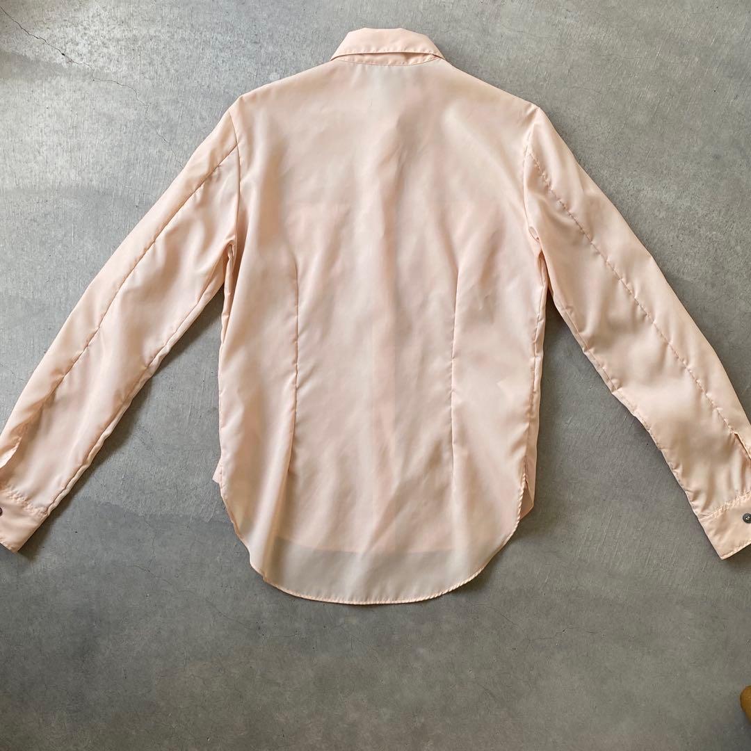 helmut lang 初期　ナイロンシャツ　ピンクベージュ