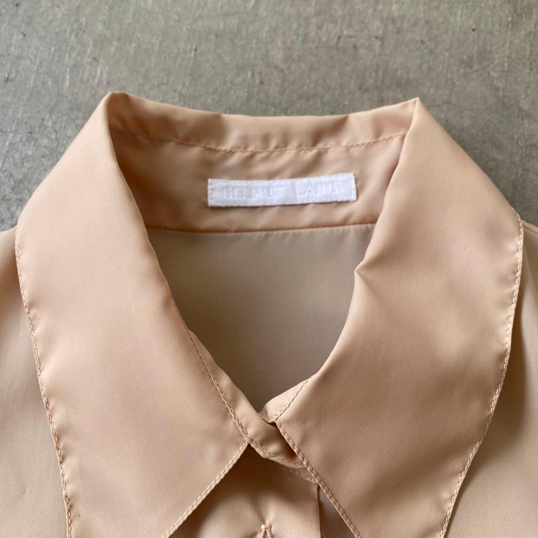 helmut lang 初期　ナイロンシャツ　ピンクベージュ