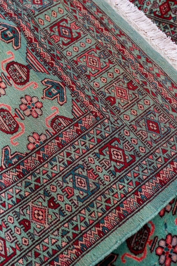 パキスタン手織り絨毯 ヴィンテージラグ 155×97cm . 1970年代