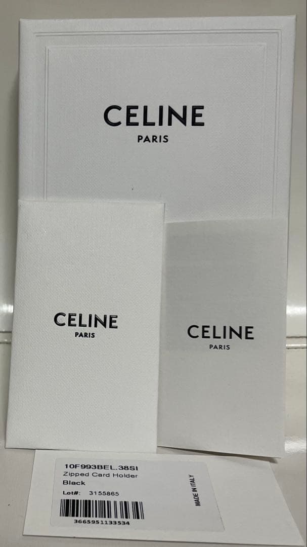 【美品】CELINE 黒 レザー 名刺入れ