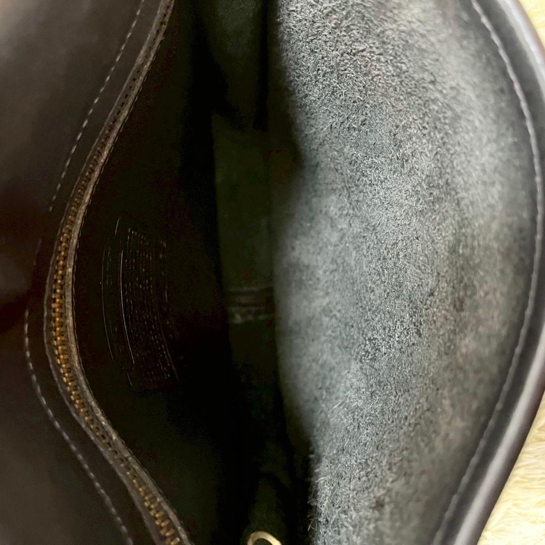 【美品・希少】OLDCOACH ショルダーバッグ フラップ ブラック USA製