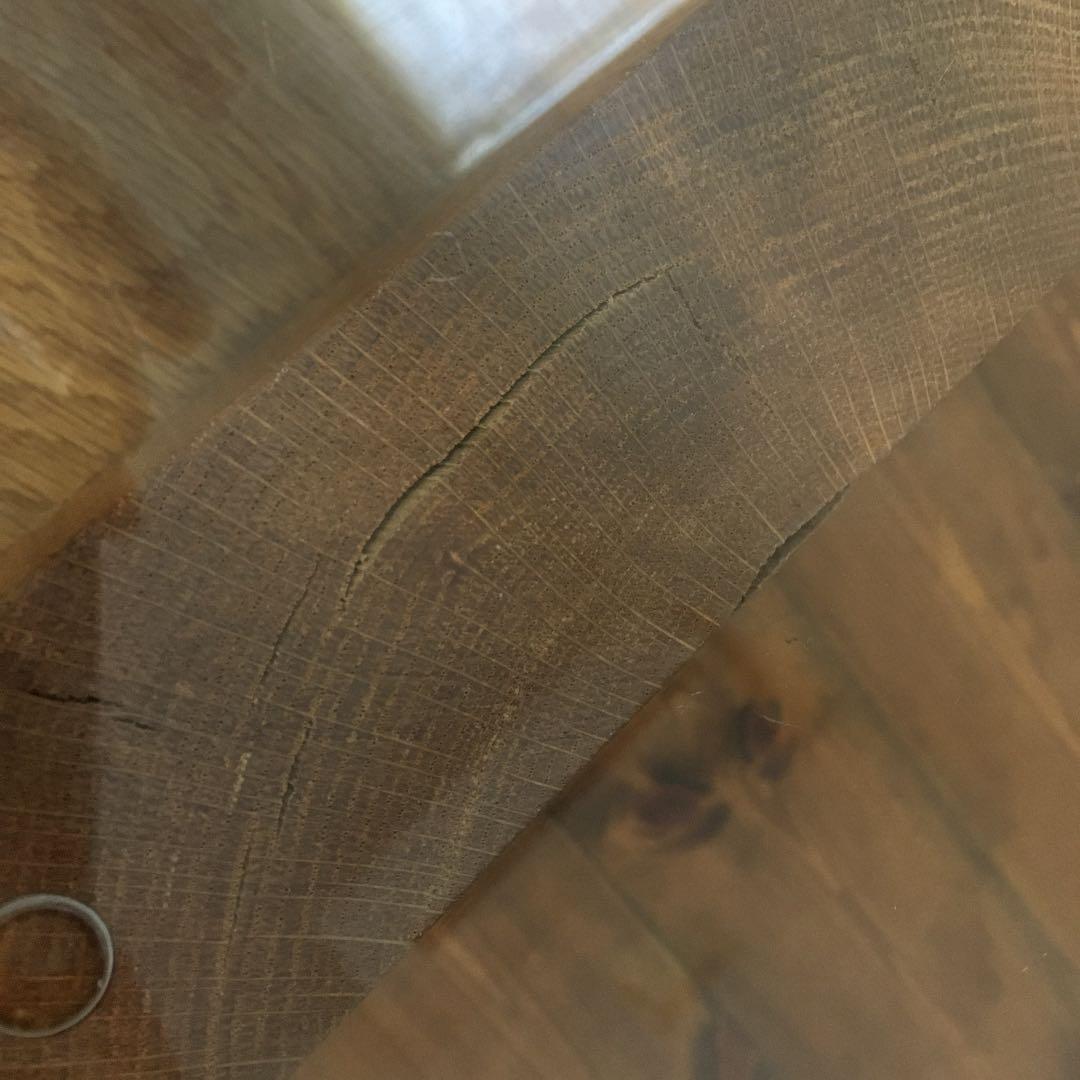 【直接引き取り限定】TRUCK FURNITURE ガラストップ ローテーブル