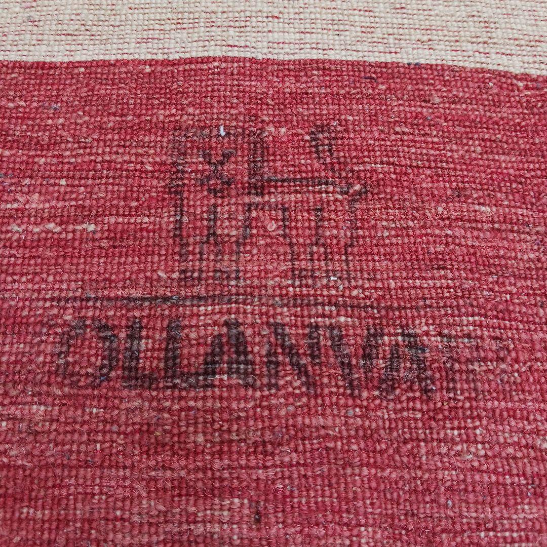 Y2953 ゾランヴァリギャッベ ウール100% 手織 ラグ 大判