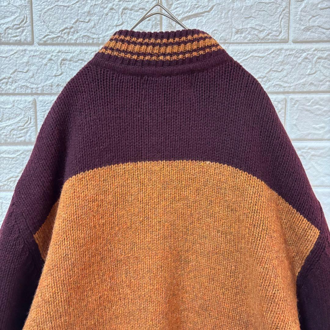 ハーレーダビッドソン ウールニット カウチンニット ニットブルゾン ヴィンテージ