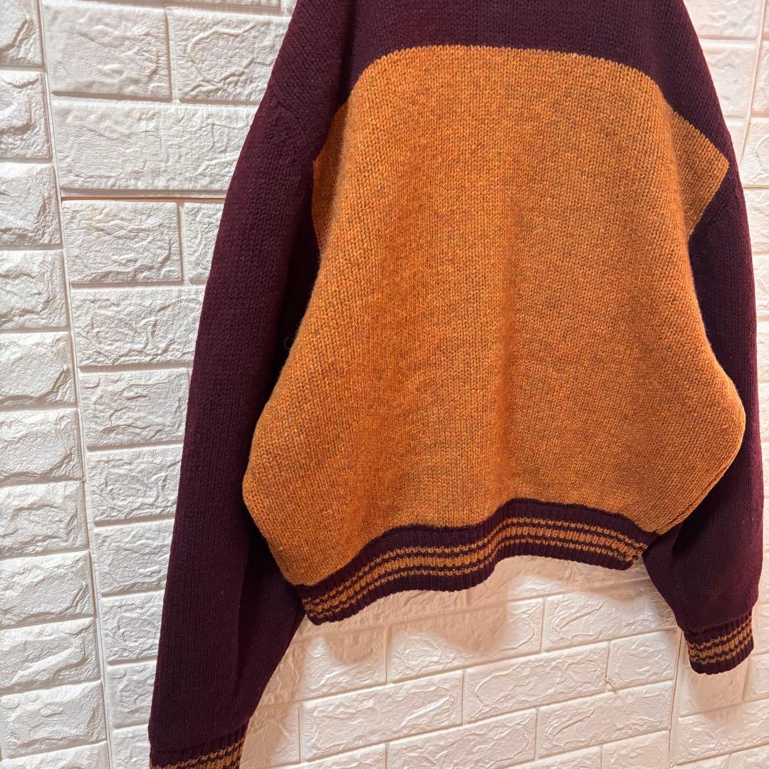 ハーレーダビッドソン ウールニット カウチンニット ニットブルゾン ヴィンテージ