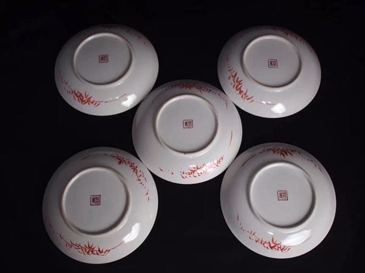 粉彩 轧道 皿 唐物 中国美術