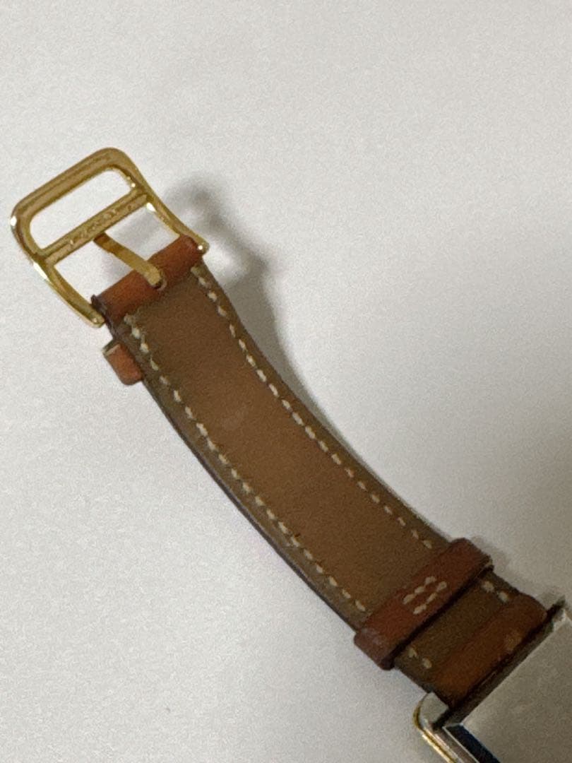 HERMES エルメス レディース腕時計 クロアジュール QZ レザーベルト