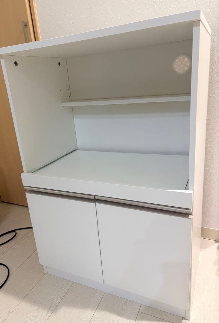 ニトリ　レンジ台(フォルムN RE9060 WH) 商品コード：8890943