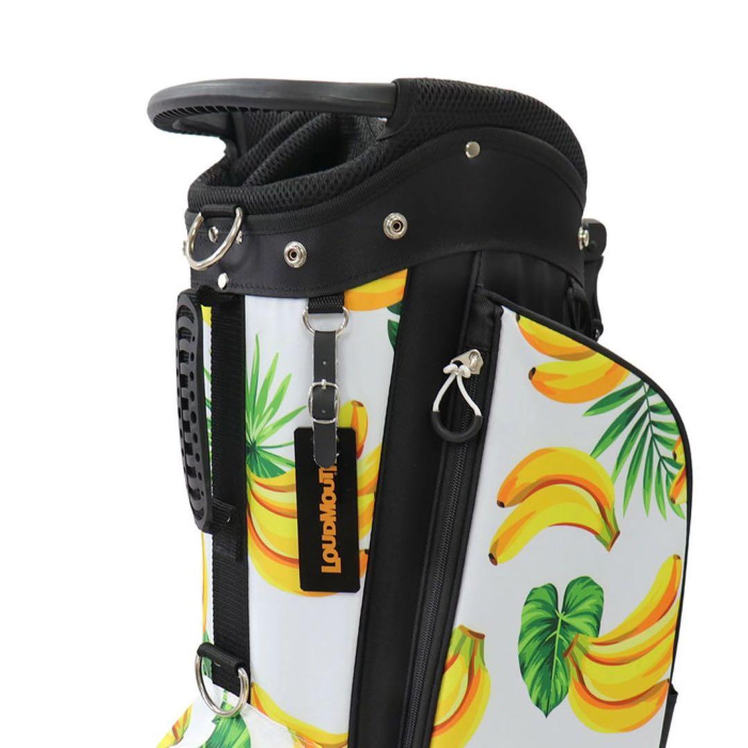 【新品】ラウドマウス キャディバッグ 8.5型 310 バナナホワイト 0031