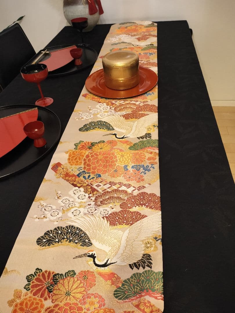 A937高級‼️ひな祭り‼️花嫁衣装帯‼️1ｍ96cm