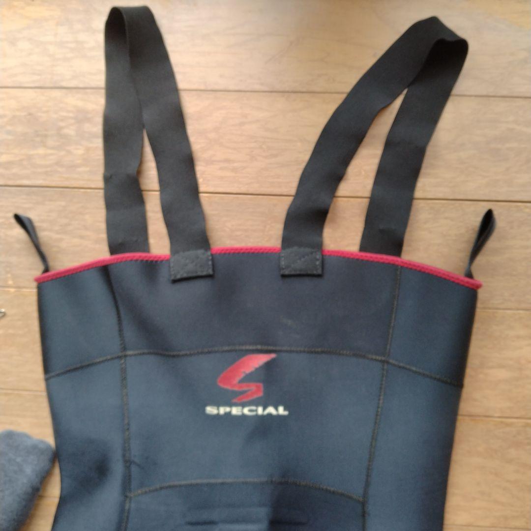 SPECIAL S フィッシング 鮎タイツ 黒/赤