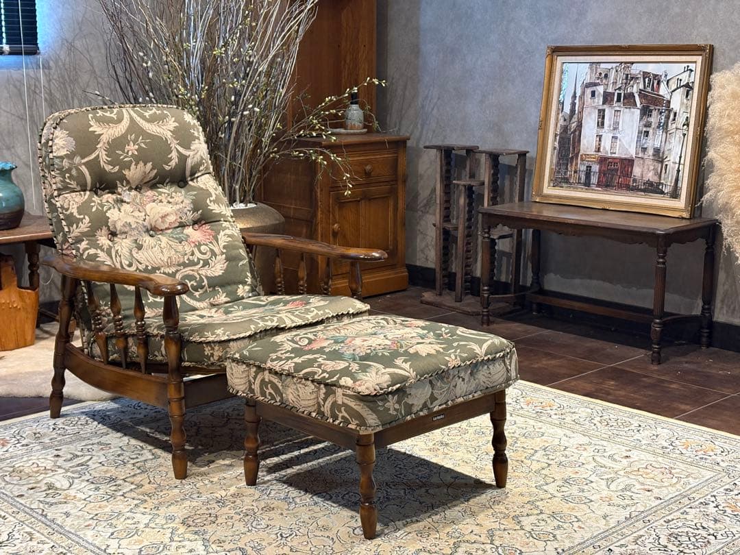 karimoku カリモク リクライニングソファ オットマン ヴィンテージ YZ