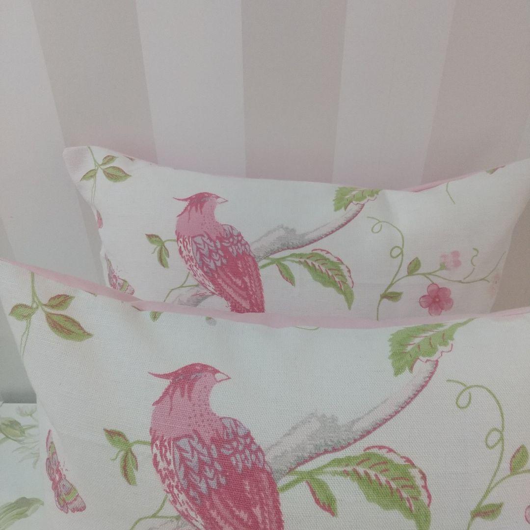 ローラアシュレイサマーパレスセリース生地ハンドメイドクッションカバー