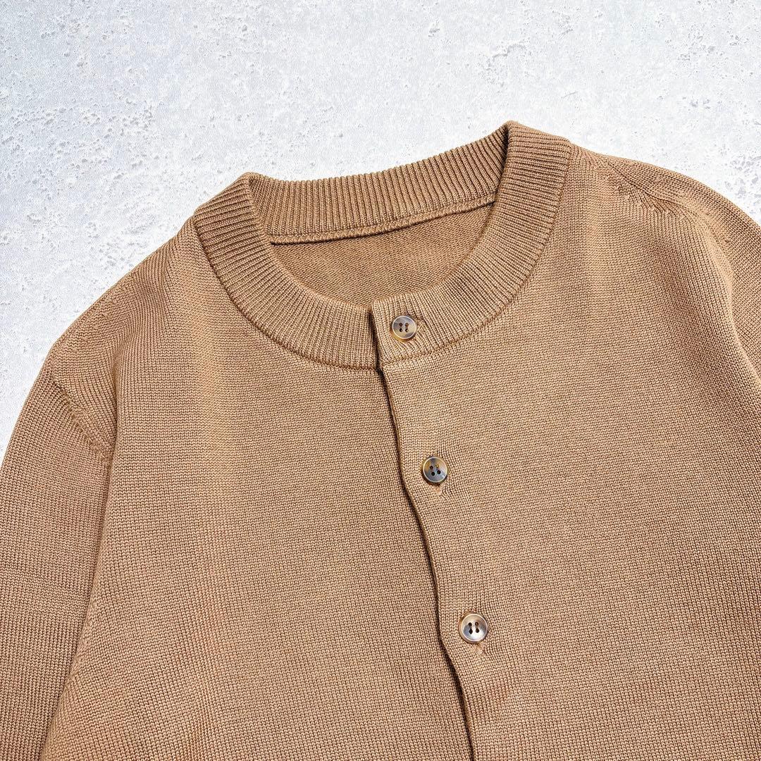 【２０２３】ドゥーズィエムクラス　 WISHクルーネックカーディガン　キャメル