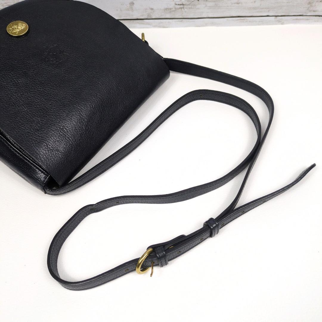 イルビゾンテ ショルダーバッグ ネイビー ハーフムーン 三日月 クロスボディ