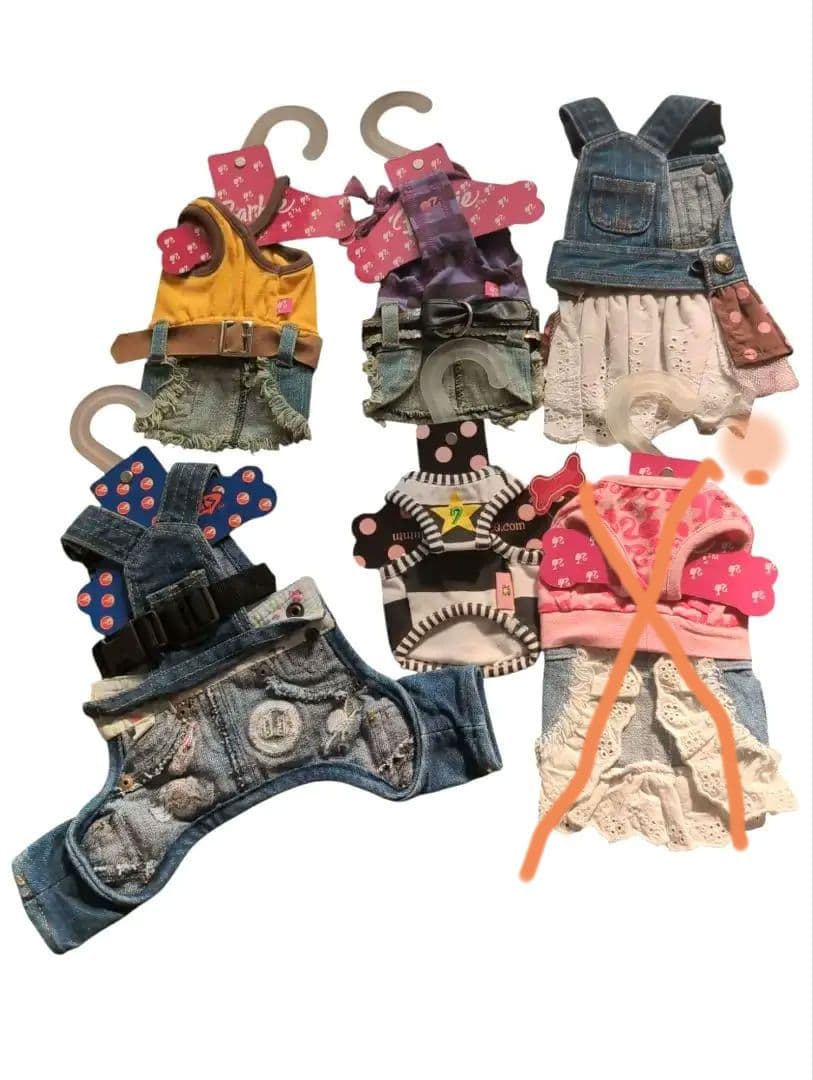 【新品未使用】Barbie他　犬服まとめ売り5枚セット　サイズ小さめ