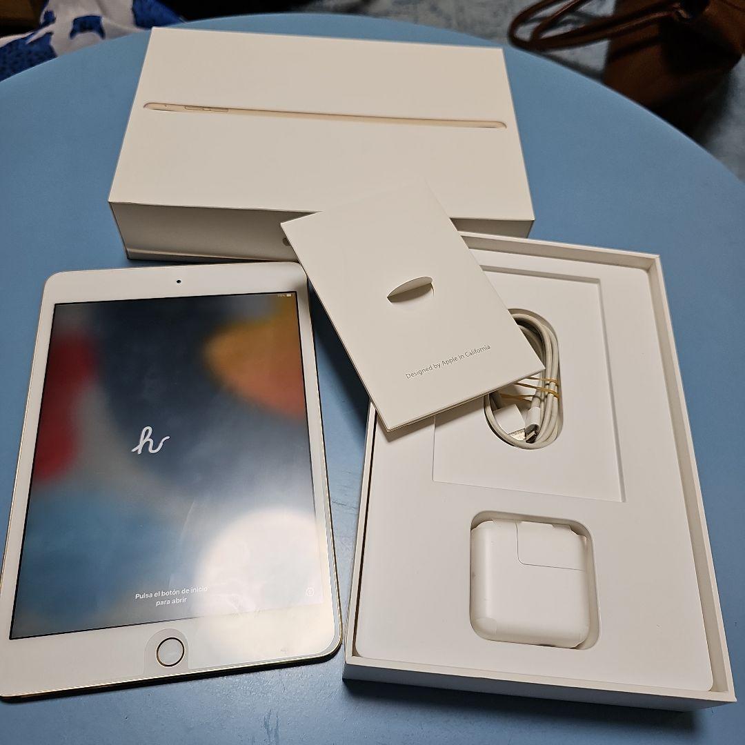 iPad mini 4　128GB(Wi-Fiモデル)　ゴールド　箱つき