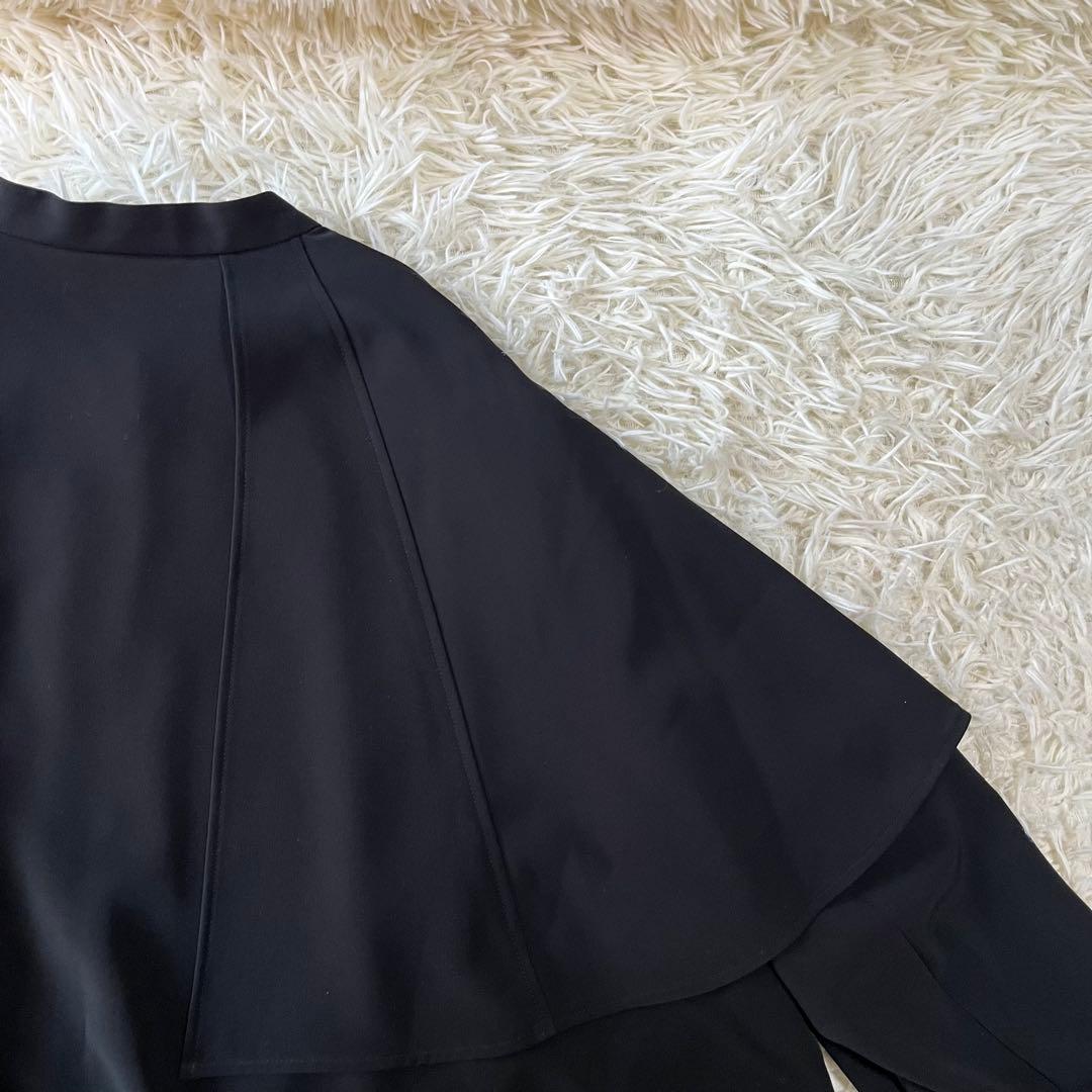 ADORE アドーア　ストレッチポプリン　黒　ブラウス　38 ゆったり