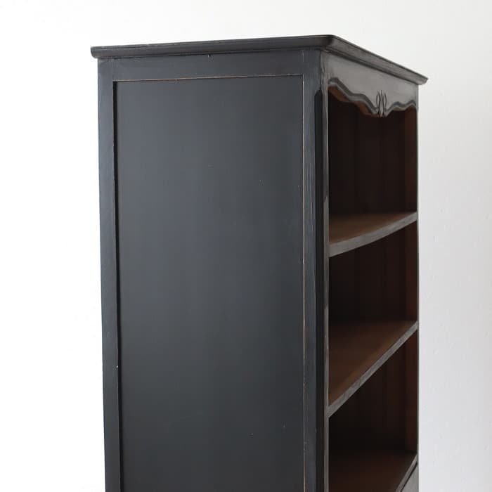 【blue gray】ブラック フレンチキャビネット