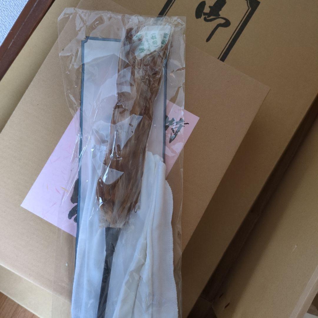 (2)雛人形　5人飾り木製塗二段の人形、段、親王台セット セット11000円