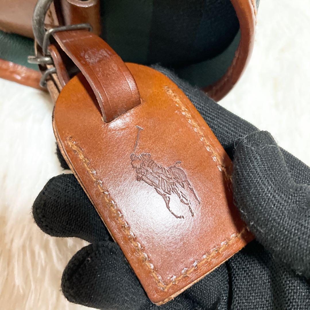 ポロラルフローレン ショルダーバッグ クロスボディ グリーン チェック B189