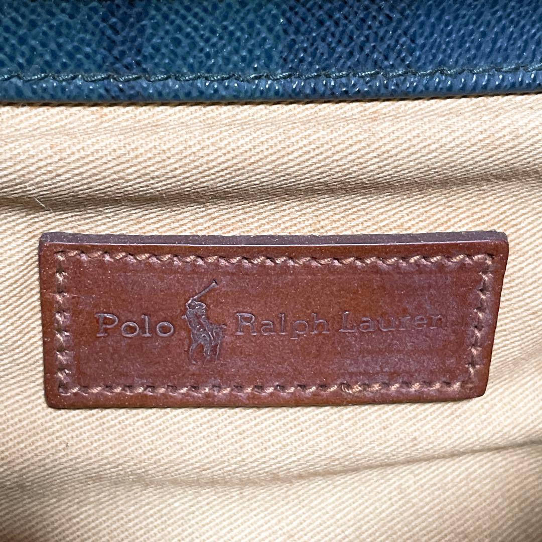 ポロラルフローレン ショルダーバッグ クロスボディ グリーン チェック B189