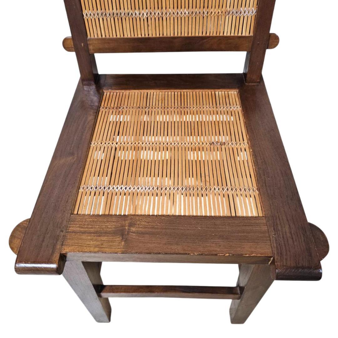バンブーチェア① 竹×無垢材 アンティーク調 ダイニングチェア 和モダン