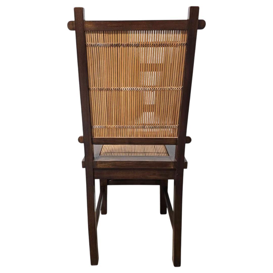 バンブーチェア① 竹×無垢材 アンティーク調 ダイニングチェア 和モダン
