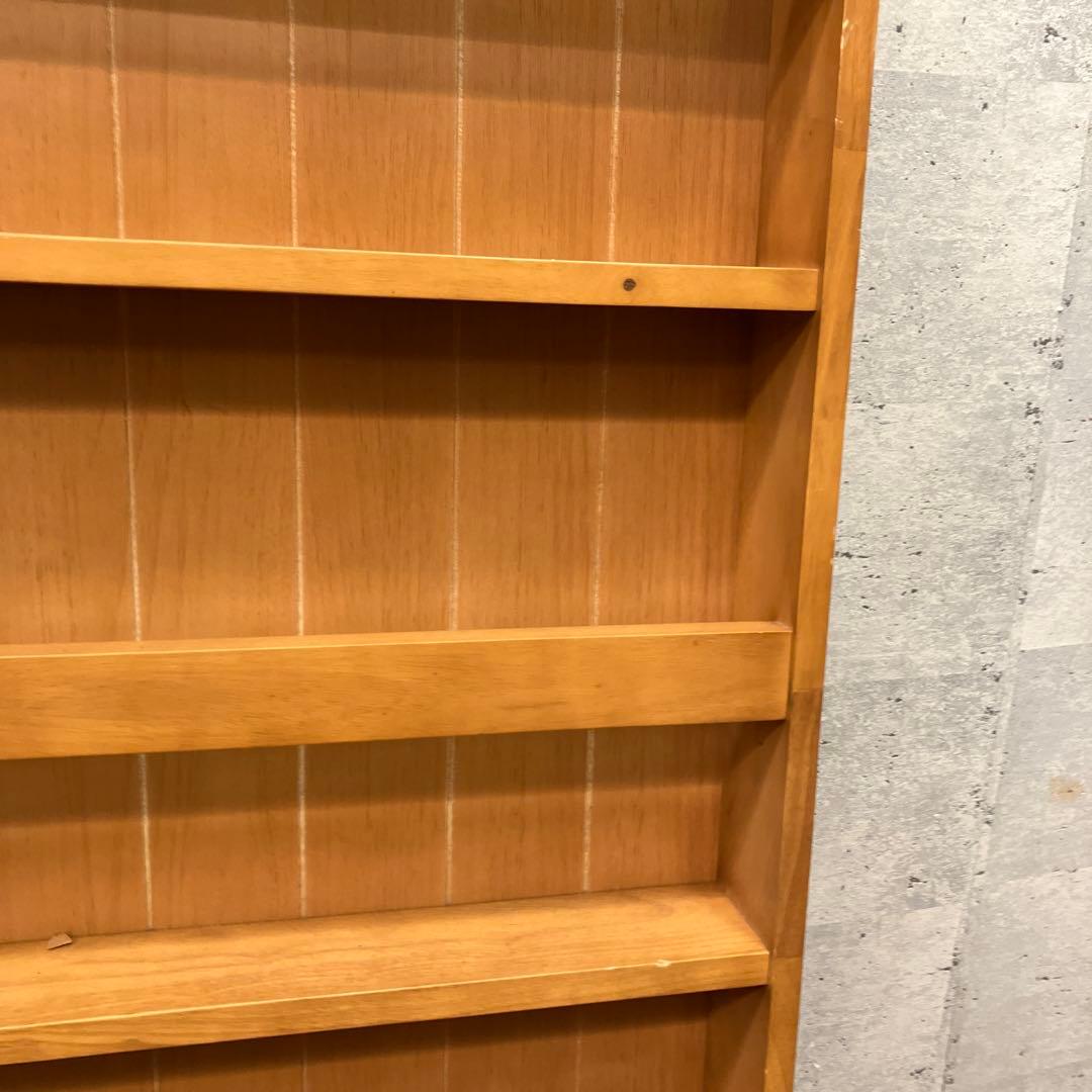 北欧レトロ 木製飾り棚 3段 立て掛け ブックスタンド 本立て 飾り棚 古家具