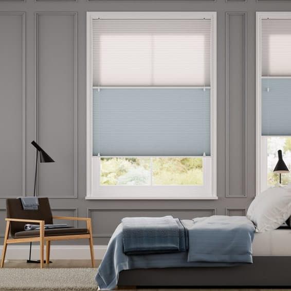 未使用 ハニカムシェード　スカイブルー　59.7×89.9