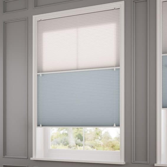 未使用 ハニカムシェード　スカイブルー　59.7×89.9