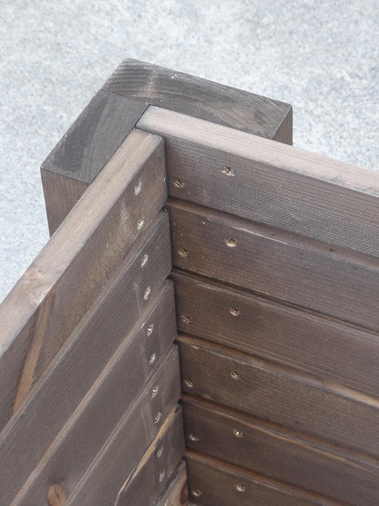 高さの有るビオトープ 80Ｌ　トロ舟＆木枠セット（棚付き）