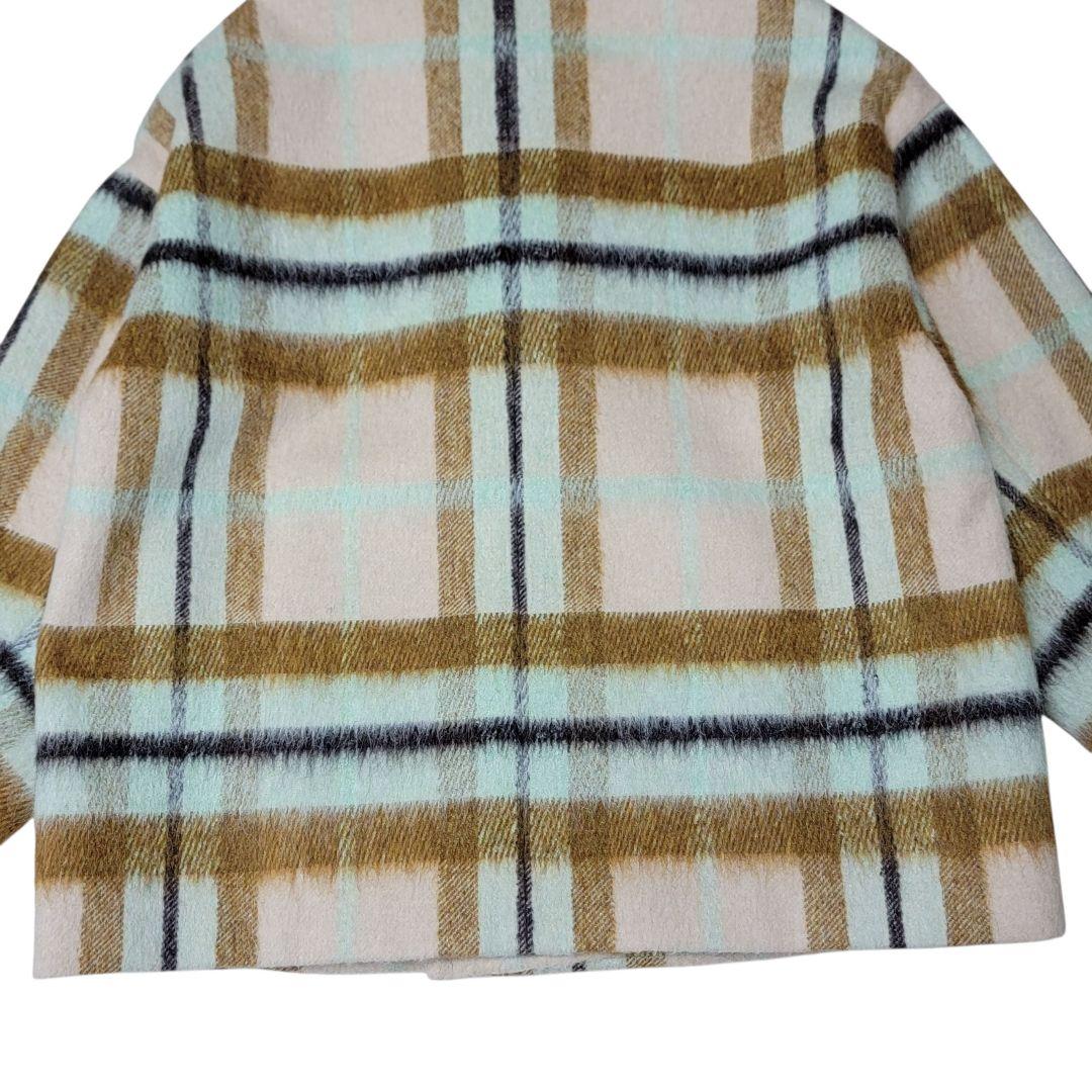 定価7,5万 ほぼ未使用 ユナイテッドアローズ シャギーチェックショートコート