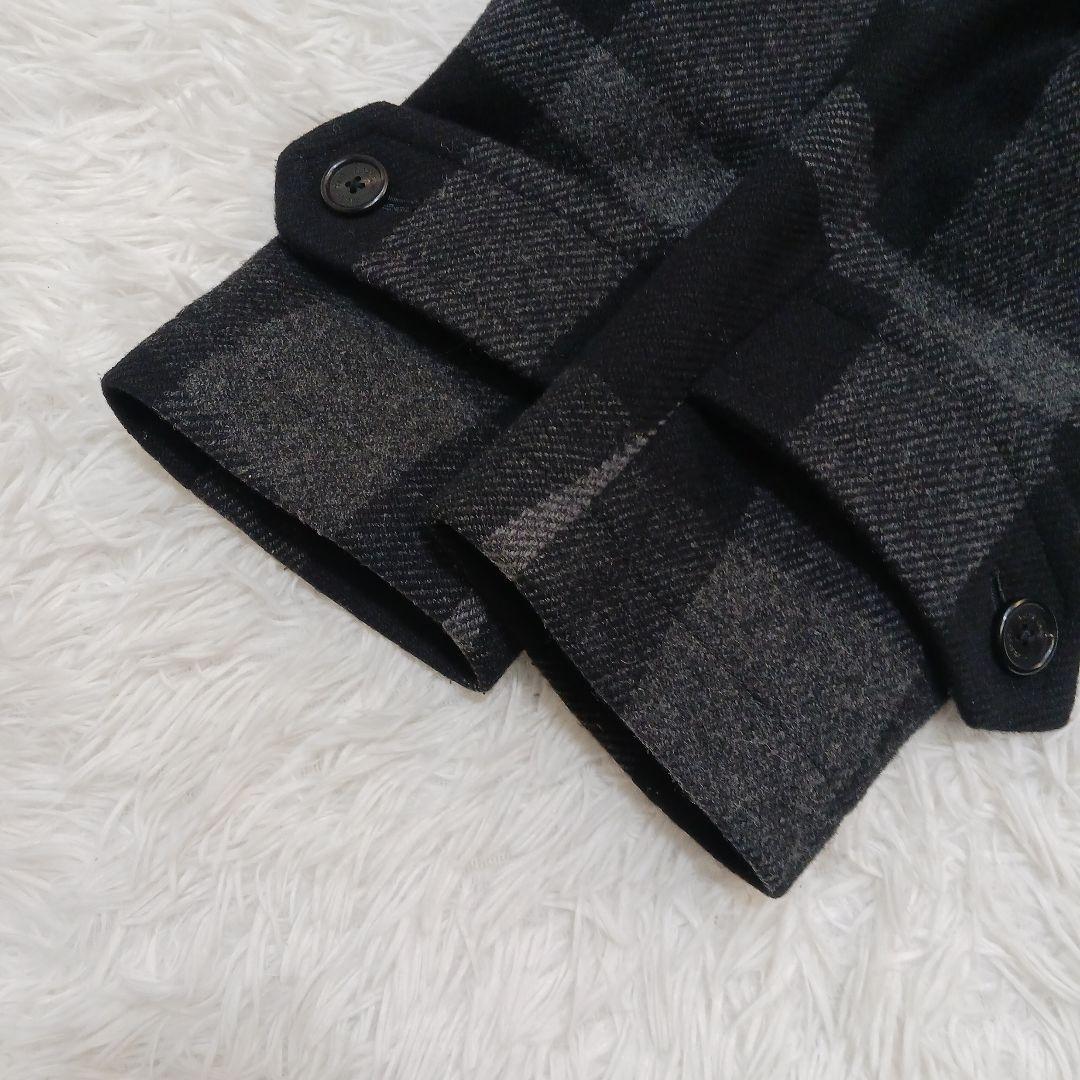 ✨未使用級✨2023✨ブラックレーベル　トーナルCBチェックダッフルコート　M