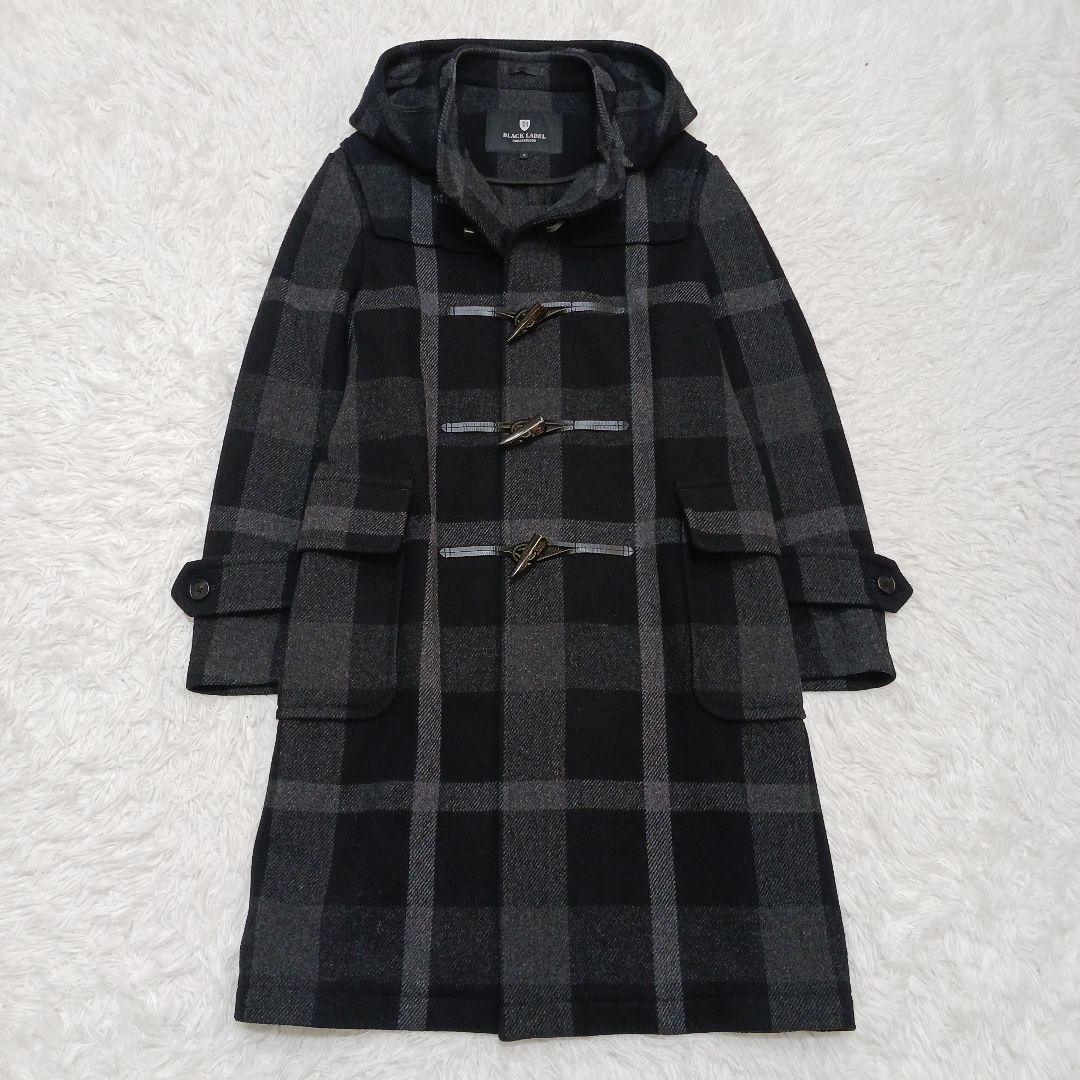 ✨未使用級✨2023✨ブラックレーベル　トーナルCBチェックダッフルコート　M