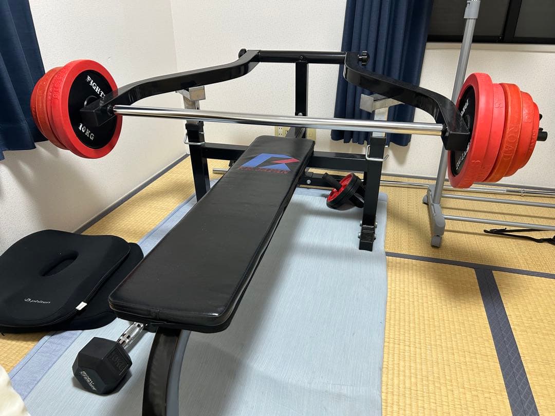 ベンチプレス　注意プレート無の出品