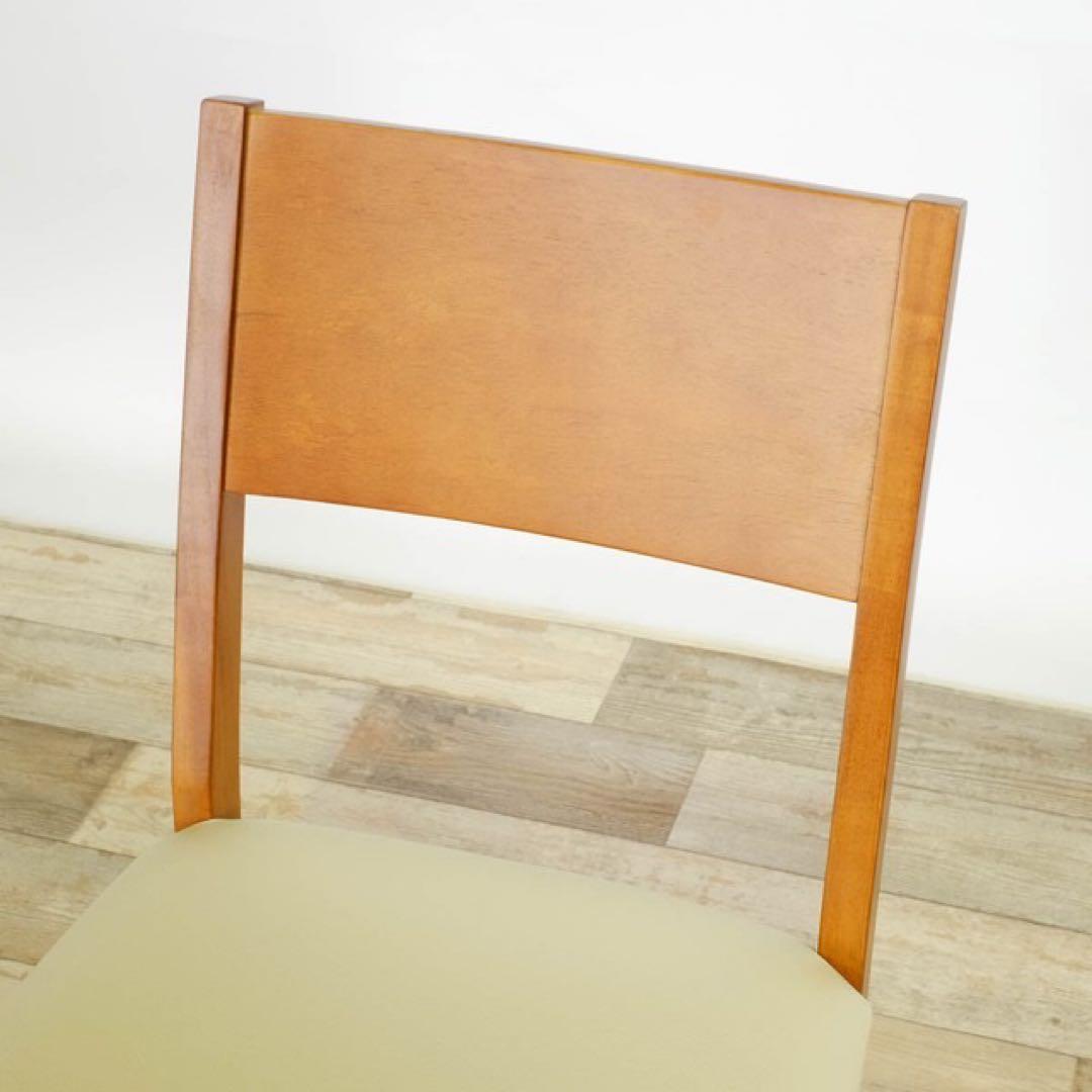 B 新品 ダイニングチェア ２脚セット ブラウン 椅子 イス リビング チェア