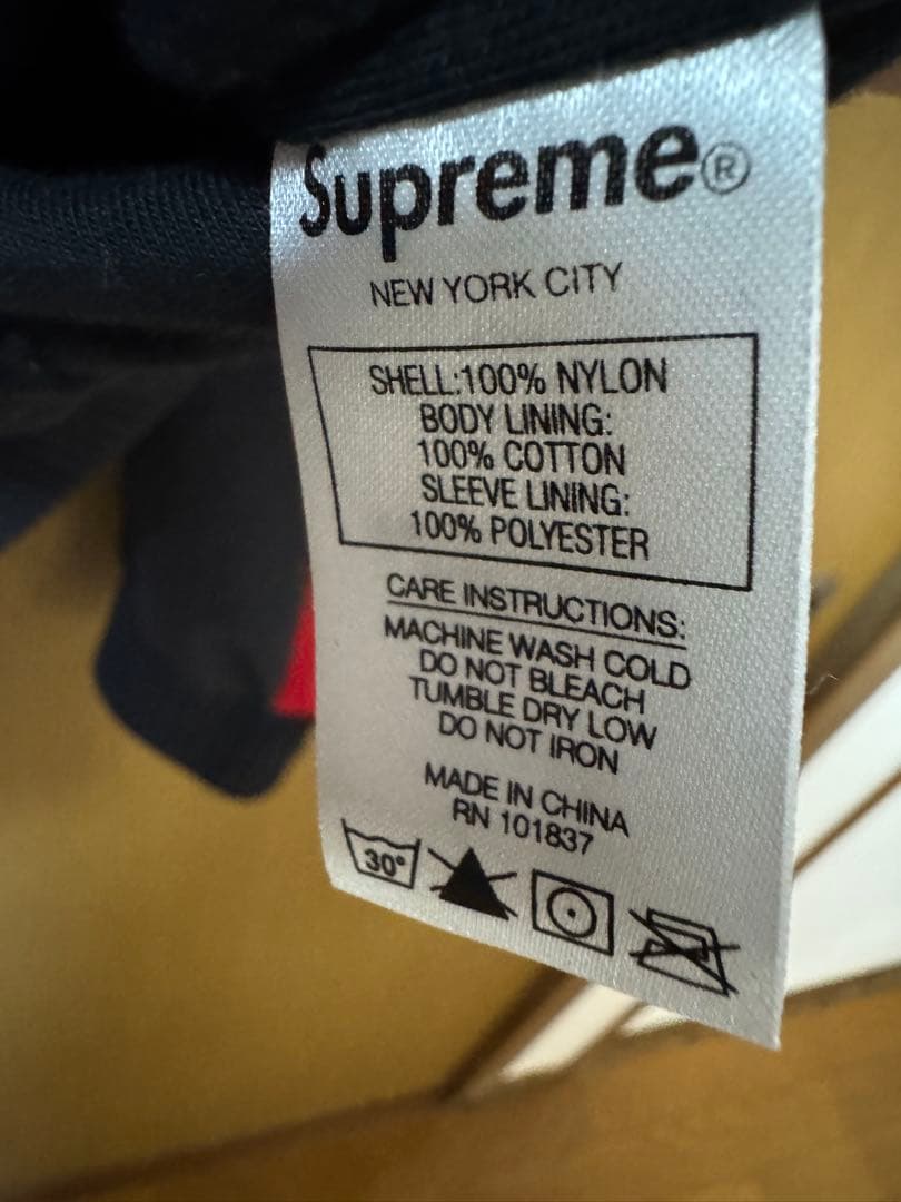 Supreme ナイロンジャケット S ネイビー/レッド/グリーンpaneled