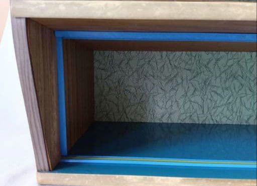 飾り棚　昭和レトロ　アンティーク家具　木製ショーケース　古家具　レトロ家具