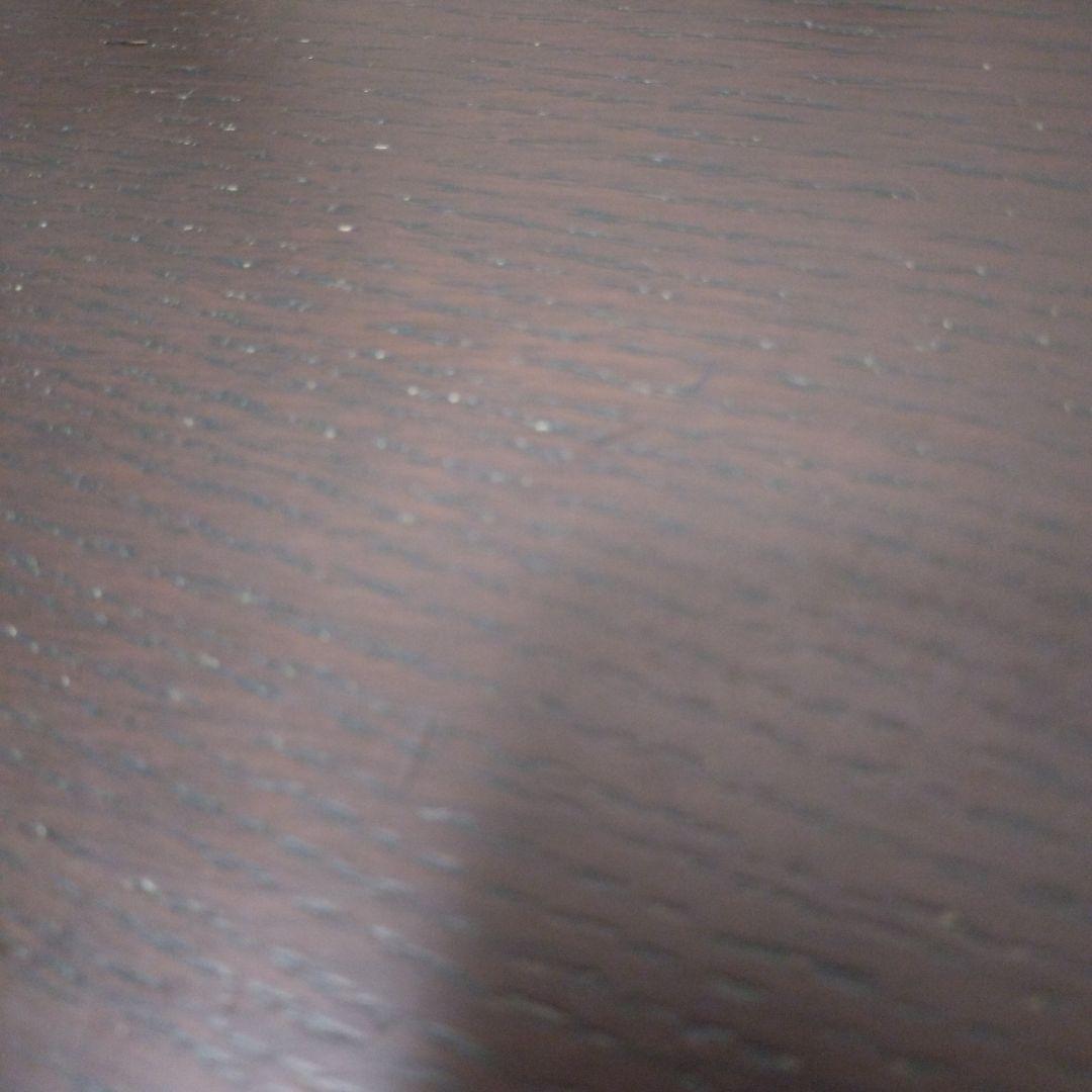 ダークブラウン 楕円形センターテーブル