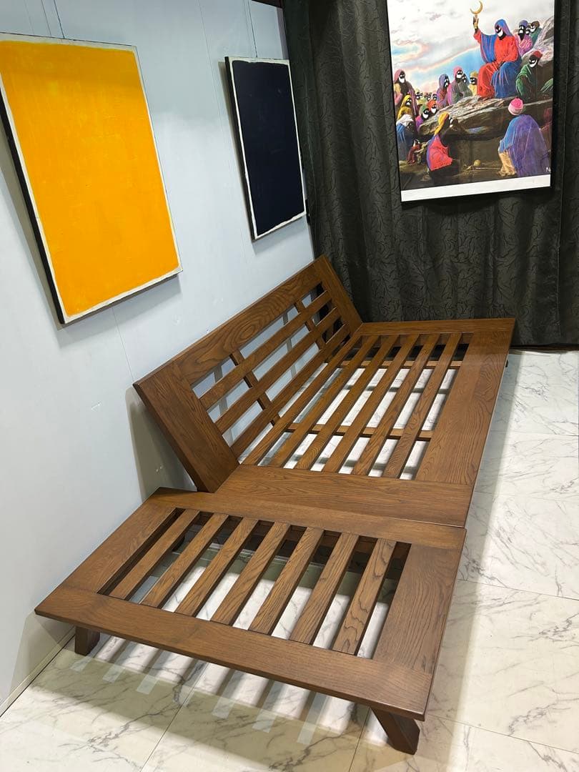 Sabisabi ソファ3人掛け【背もたれフラットタイプ】 オットマン