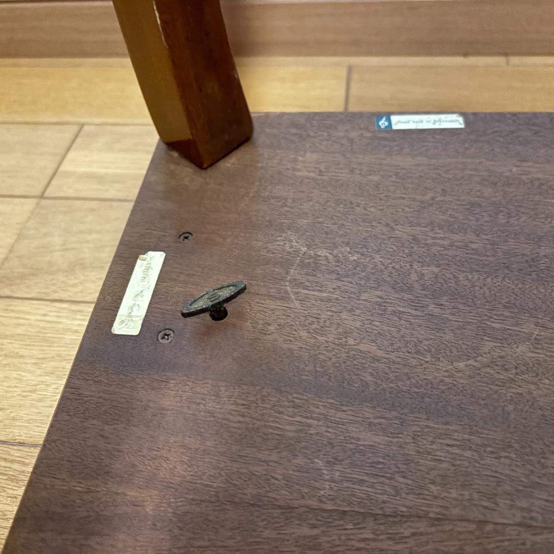 イタリア製 オルゴール付 象嵌細工サイドテーブル 帰れソレントへ アンティーク